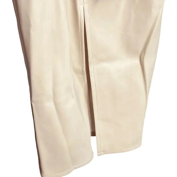 Modern Citizen Pilar Vegan Leather Tie-Front Midi Dress - Picture 10 of 16